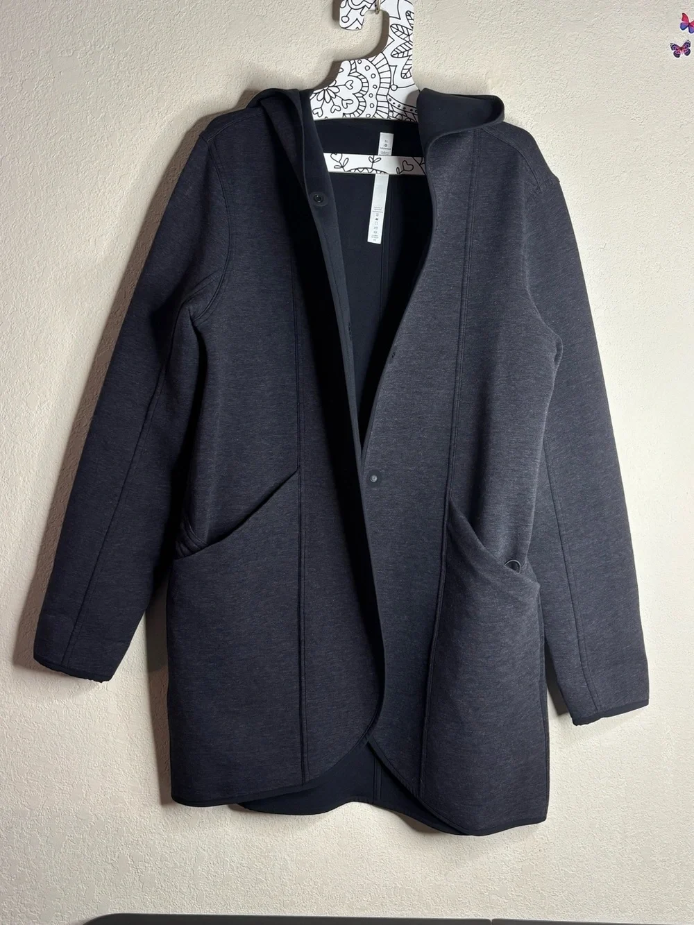 Lululemon Urban Horizons Jacket Heathered Core Black / Black size medium